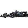 Hot Wheels Premium Formula 1 Mercedes-Benz - George Russell #63, auto da corsa collezionabile in scala 1:64, telaio in metallo e pneumatici Real Riders, per fan e collezionist, JKD80