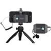 Comica UHF 6 canali Mini & Microfono Wireless Flessibile con Impugnatura Ordinaria Staccabile