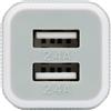 Caruba USB Doppio caricatore da auto bianco