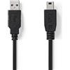 Nedis USB-A 2.0 maschio - USB Mini-B 5-pin maschio 2m Nero