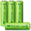 GP batterijen GP NiMH ReCyko AA 2600mAh 1,2V wiederaufladbar, 4 Stück