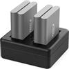 PDMovie Caricabatterie PDMovie LI-42B a 4 posizioni + cavo USB