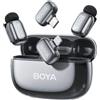 Boya Mini 2 (2 TX + 1 RX USB-C + 1 RX Lightning) grigio