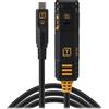 Tether Tools Cavo di prolunga con blocco TetherBoost USB-C TetherPro Optima 10G di Tether Tools, 4,8 m, nero