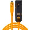 Tether Tools Cavo di prolunga con blocco TetherBoost USB-C TetherPro Optima 10G di Tether Tools, 4,8 m, arancione