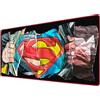 Subsonic - Tappetino per Mouse XXL - Sottomano, Tappetino da Scrivania Superman 90x40 cm - Superficie liscia Ottimizzata per sensori, Base Antiscivolo, Bordi Cuciti