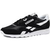 Reebok Scarpe da Ginnastica Royal Nylon Uomo, Nero e Bianco, 43 EU