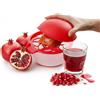 Avilia - Sgrana Pulisci Melograno Manuale 3 in 1 con Coperchio in Silicone, Griglia Separachicchi e Ciotola Antiscivolo per Succo Senza BPA