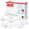 NUK First Choice Perfect Start Set Biberon per Neonati | 0-6 Mesi | 4 x Biberon Anti-Colica (150 ml, 300 ml), 2 x Tettarelle, 1 x Ciuccio First Choice, 1 x Scovolino per Biberon | Neutral | 8 Pezzi