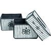 roba Set Organizer Rock Star Baby 3 - 3 Pezzi - 2 Scatole per Pannolini e Accessori - 1 Scatola per Salviette Umidificate - per Cameretta dei Bambini - Materiali Controllati - Grigio e Bianco