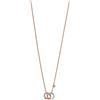 Emporio Armani collana da donna in acciaio inossidabile con chiusura a moschettone, Oro rosa e argento