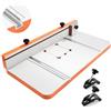 VEVOR Tavolo per Trapano a Colonna 605 x 300 mm, Tavolo per Fresatrice con Guida Regolabile e Blocco di Arresto, Scanalature a T Altamente Compatibili, Piano del Tavolo in MDF, Bilancia Integrata