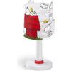 Dalber Lampada da tavolo o comodino per bambini Snoopy, 76301, G4-4W LED - Lampadina inclusa