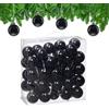 Relaxdays Palline di Natale, Set da 50 Palle Albero, Addobbi Natalizi, ∅ 6 cm, Sfere in Plastica Lucida, Vari Colori