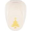 Vaessen Creative Perforatrice per albero di Natale - 18,55 x 24,95 mm - Fustella per carta fai da te, carta per scrapbooking o decoupage, bianco
