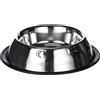 ARQUIVET Ciotola per cani e gatti in acciaio inox - Base antiscivolo - Decorata con motivi canini - Ciotola per cani e gatti - Contenitore per alimenti per animali domestici - 450 ml / 20 cm