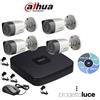 DAHUA KIT VIDEOSORVEGLIANZA DAHUA XVR4104HS-X1 + 4 TELECAMERE HAC-HFW1000R