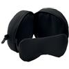 Cuscino da viaggio 2 in 1 con maschera per occhi inclusa Soft nuit personalizzate o neutre
