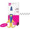 CWR Forbici punta arrotondata CWR Zig Zag colori assortiti - lunghezza 13,5 cm