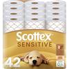 Scottex Sensitive - Carta igienica - 42 rotoli