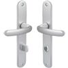 Vachette Assa Abloy Vachette Maniglia su piastra Budget Bezault - Argento - Condanna - Vacchetta