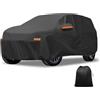 X AUTOHAUX Telo copriauto per Volvo XC40, impermeabile, protezione da sole, pioggia, neve, grandine, con cerniera laterale sinistra, materiale 210D PU