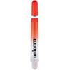Unicorn ‎Unicorn - Aste per Freccette, Gripper 4, in policarbonato Resistente, Bicolore Rosso sfumato, Medio, 41 mm, 3 steli e 3 Alette
