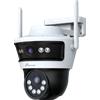 Nivian NV-MOTOCAM30DUAL-W6 Telecamera WiFi Dual Lens 3 MP PTZ IR LED IP66 - Nivian