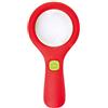 Moses 16124 Krabbelkäfer - Lente d'ingrandimento con luce, per bambini dai 3 anni in su, con 3 LED, colore: rosso e verde