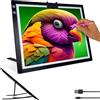 Crafts&Co Lightpad A3 ricaricabile per pittura con diamanti, disegno e tatuaggio, pad luminoso regolabile per bambini e adulti, cuscinetto LED con USB, 470 x 345 mm