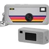 PAIYULE Custodia in silicone per fotocamera digitale Kodak CHARMERA Portachiavi (versione Blind Box/Single Box), ritagli precisi e protezione antigraffio - Fotocamera non inclusa (grigio)