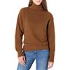 Amazon Essentials Pullover Dolcevita in Misto Cotone, Vestibilità Rilassata Donna, Caramello Mélange, M