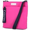 Nautica Diver Nylon Small Women's Crossbody Bag Purse with Adjustable Shoulder Strap, Corpo a Croce Donna, Rosa Acceso, Taglia Unica