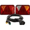 UNITRAILER Luci posteriori a LED DOBPLAST DPT35 + cablaggio MANTES 7m 13 PIN