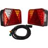 UNITRAILER Luci posteriori a LED DOBPLAST DPT35 + cablaggio MANTES 7m 7 PIN