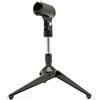 Audibax SM47 - Supporto per Microfono da Tavolo - Supporto da Tavolo con Base per Treppiede - Include Clip per Microfono - Base Stabile e Robusta - Treppiede con Rinforzo in Gomma sulle Gambe