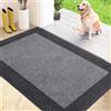 FCSDETAIL Zerbino Interno 80 x 120 cm, Tappetino Antiscivolo e Lavabile in Lavatrice, Tappetino d'Ingresso Assorbenti per Cane, Ingresso, Porta, Corridoio
