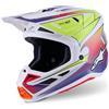 ALPINESTARS Casco Cross ALPINESTARS S-M7 FUSE ECE2206 - (White/Yellow Fluo/Purple Glossy)