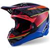 ALPINESTARS Casco Cross ALPINESTARS SUPERTECH S-M10 ERA ECE2206 - (Blue/Red/Yellow Fluo)