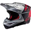 ALPINESTARS Casco Cross ALPINESTARS SUPERTECH S-M10 FLOOD ECE2206 - (Silver/Black/Orange Fluo Matt Glossy)
