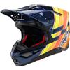 ALPINESTARS Casco Cross ALPINESTARS SUPERTECH S-M10 TLD EDITION 25 ECE2206 - (Blue/Dark Orange/Red Fluo)