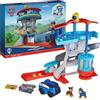 Paw Patrol, Quartier Generale, con Lanciatore per Veicoli, 2 Personaggi, Veicolo della Polizia di Chase e Accessori, Giocattolo per Bambini e Bambine, 3+ Anni