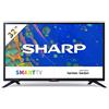 Sharp Aquos 32BC6E - 32 Smart TV HD Ready LED TV, Wi-Fi, DVB-T2/S2, 1366 x 768 Pixels, Nero, suono Harman Kardon, 3xHDMI 2xUSB, 2021 [Classe di efficienza energetica A+]