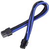 SilverStone SST-PP07-IDE6BA - Cavo Estensione sleevato 6pin a PCI-E 6pin, 25cm, Nero/Blu