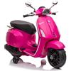 BricoShop24 Vespa Sprint Elettrica per Bambini 12V Rosa Luci LED Moto Scooter