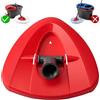 XINSHIKEJI Base di ricambio per testa di mocio rotante compatibile con Vileda Turbo 2 in 1, disco per mocio rotante triangolare per Turbo Smart/EasyWring, accessori per mocio di pulizia