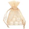 Piovaccari Bustina Organza Portaconfetti con Tirante Raso H 7,5 x 5 Cm Skin 10 Pz