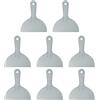 sourcing map 8 raschietti per stucco da 15,5 cm, in plastica flessibile, usa e getta, strumento per la pulizia della vernice, per spackling, rattopping, riparazione della pittura, grigio