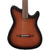 Ibanez FRH10N-BSF Brown Sunburst Flat Nylon Sound Chitarra Acustica Elettrica...