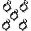 JUCJET Auricolare Walkie Talkie con Cavo Intrecciato, 2 Pin, 5 Pezzi